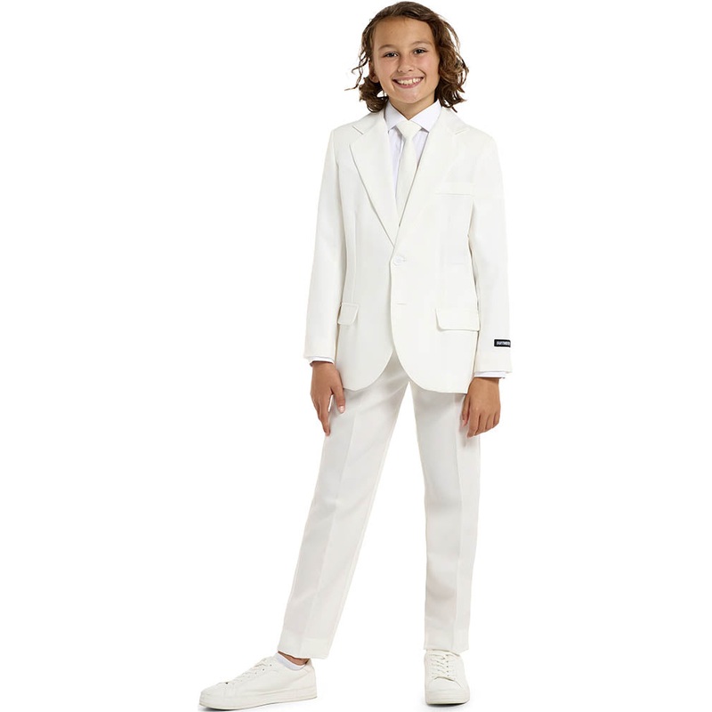 Solid White Kids Suitmeister|Medium|Large|Extra Large