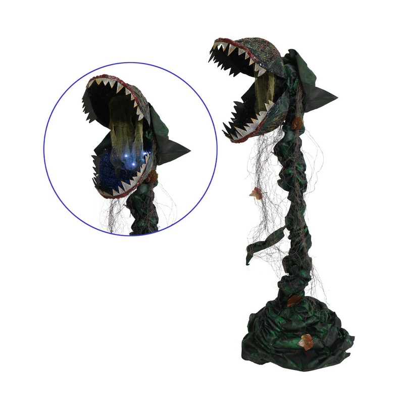 Standing Man Eating Plant Animated Halloween Decoration 1.6m
