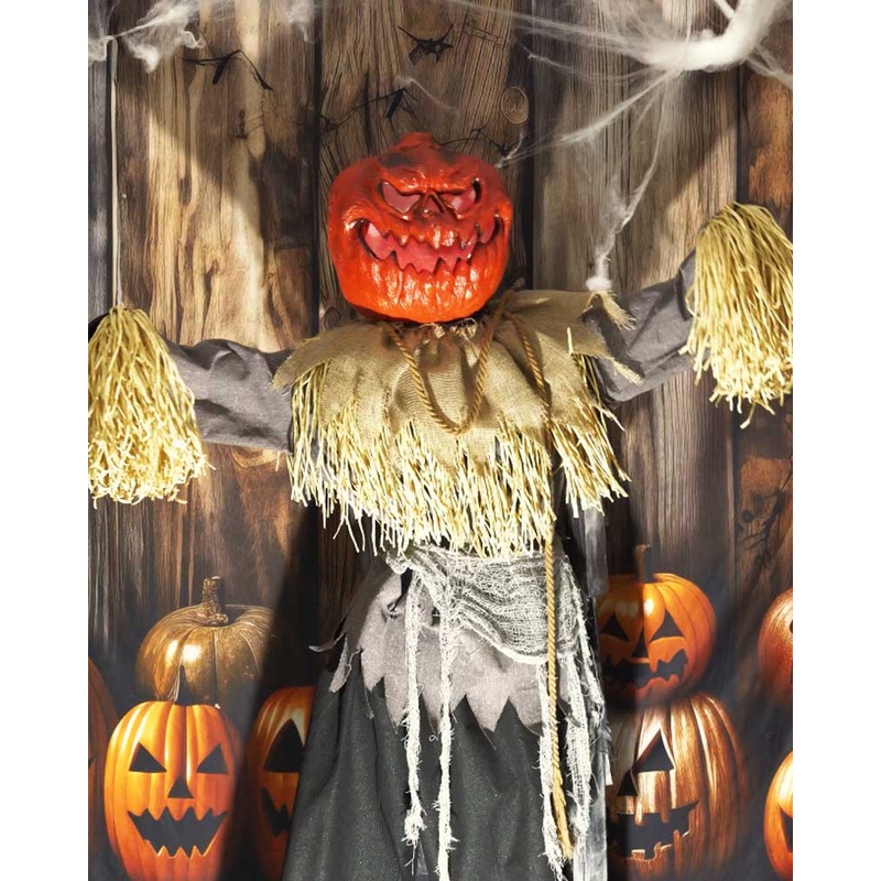 Standing Scarecrow Animated Halloween Decoration 1.9m