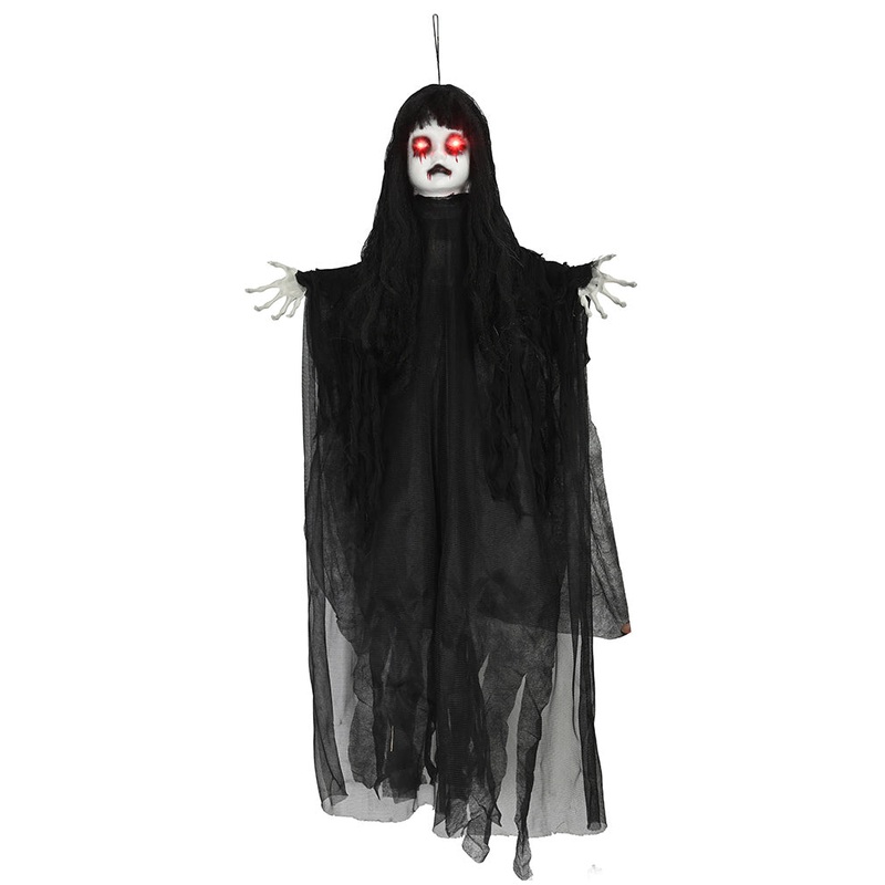 Suspended Girl Animated Halloween Decoration 1m