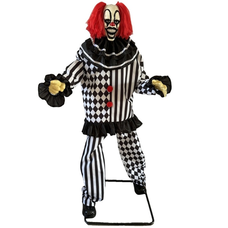 Terrifying Clown Animated Halloween Decoration 1.8m