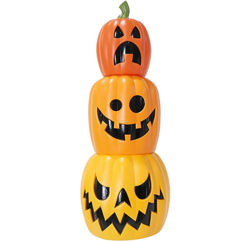 Triple Stacked Pumpkin Halloween Decoration 63cm