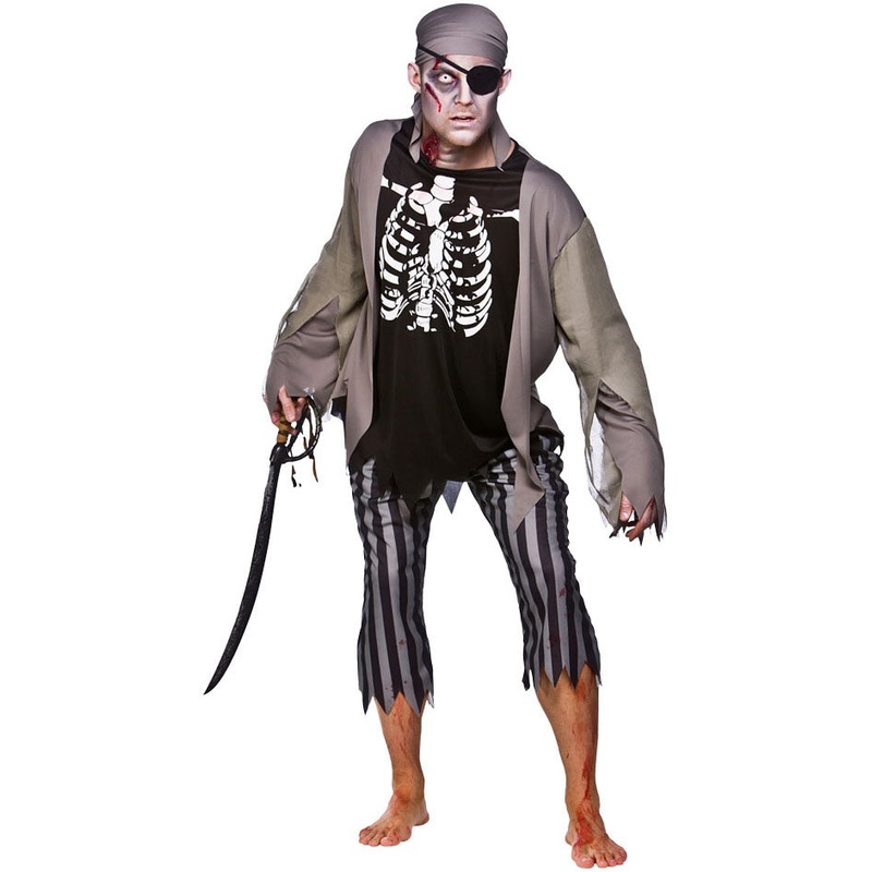 Zombie Skeleton Pirate Sea Adventure Costume