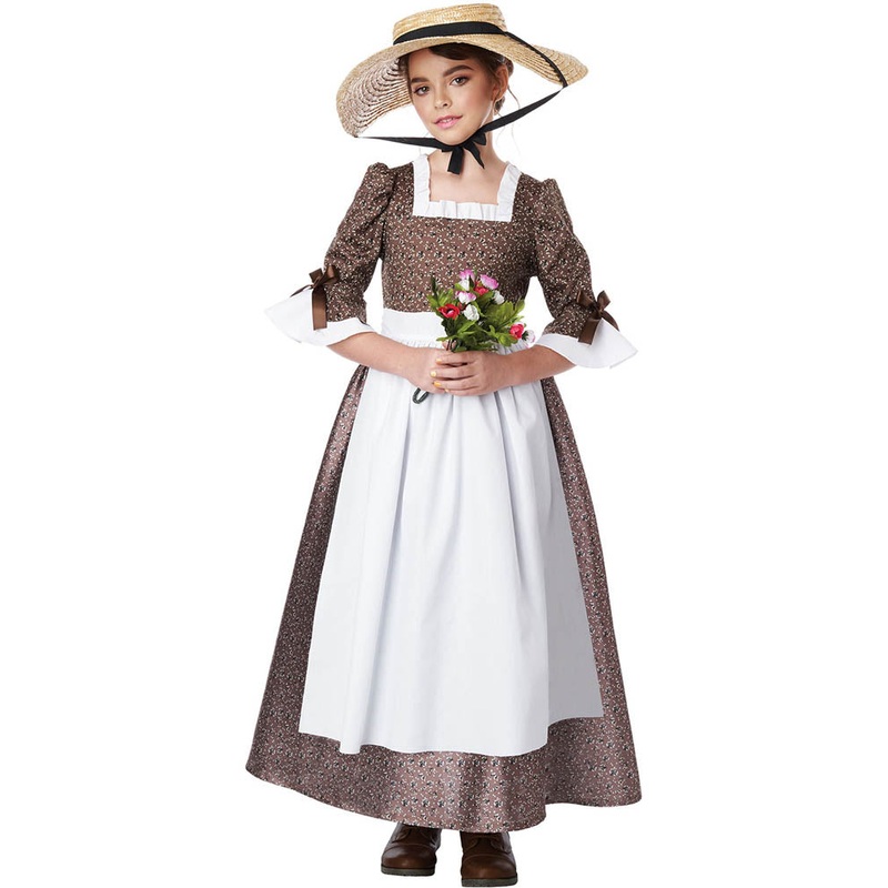 Colonial Girls Costume|Small|Medium|Large|Extra Large