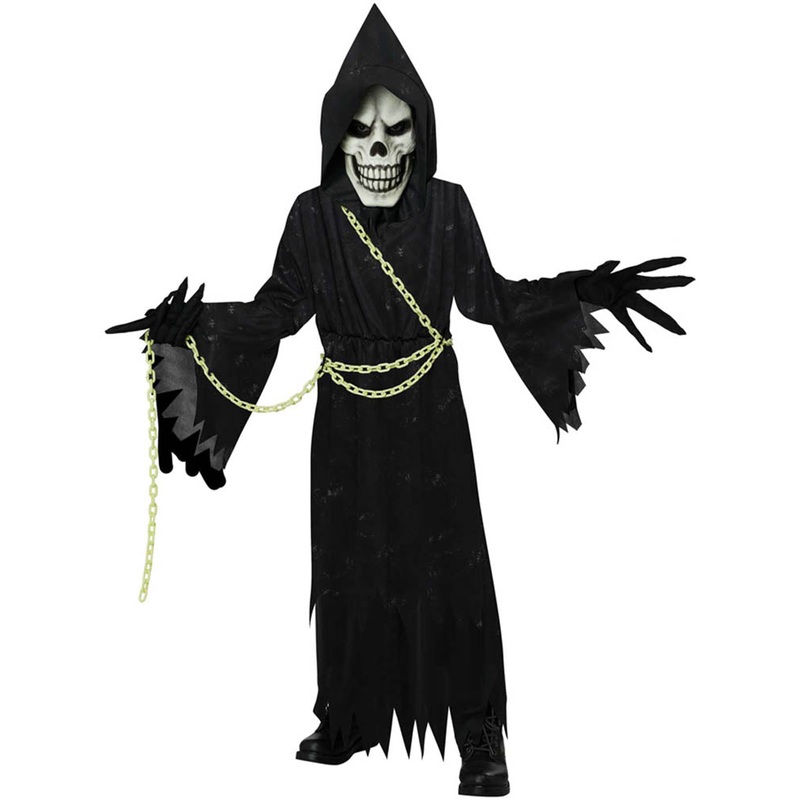 Glow In The Dark Reaper Boys Halloween Costume