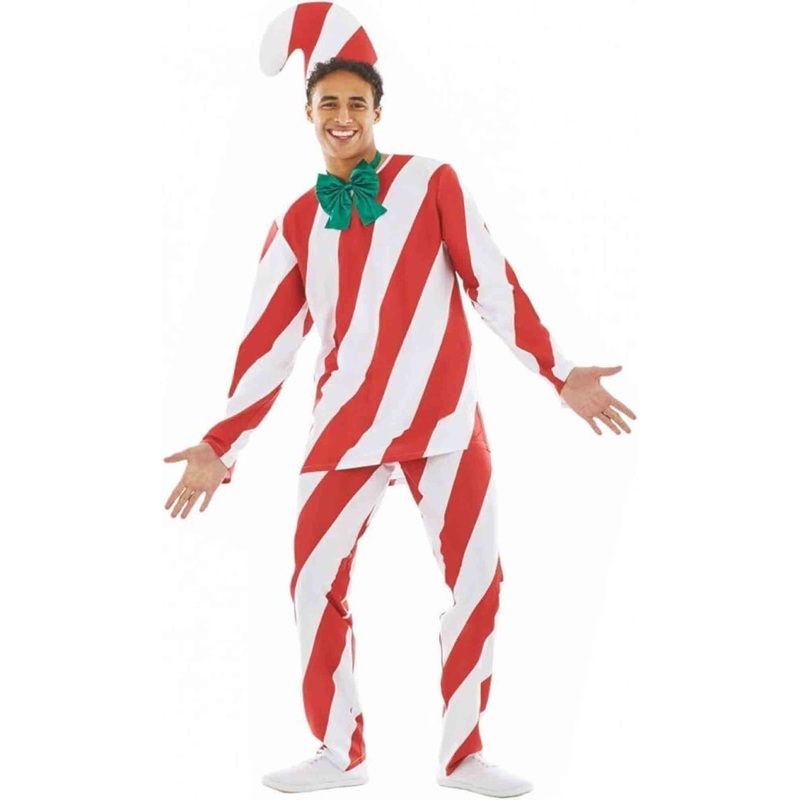Morph Costume Candy Cane Mens Size Large