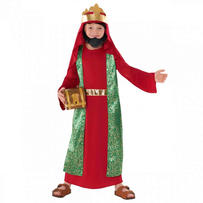 Morph Costume Nativity King Red Childs 4-6 Years