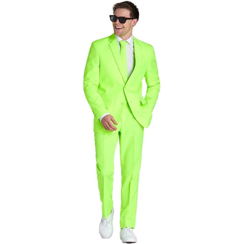 Neon Lucky Lime Mens Premium Oppsuit