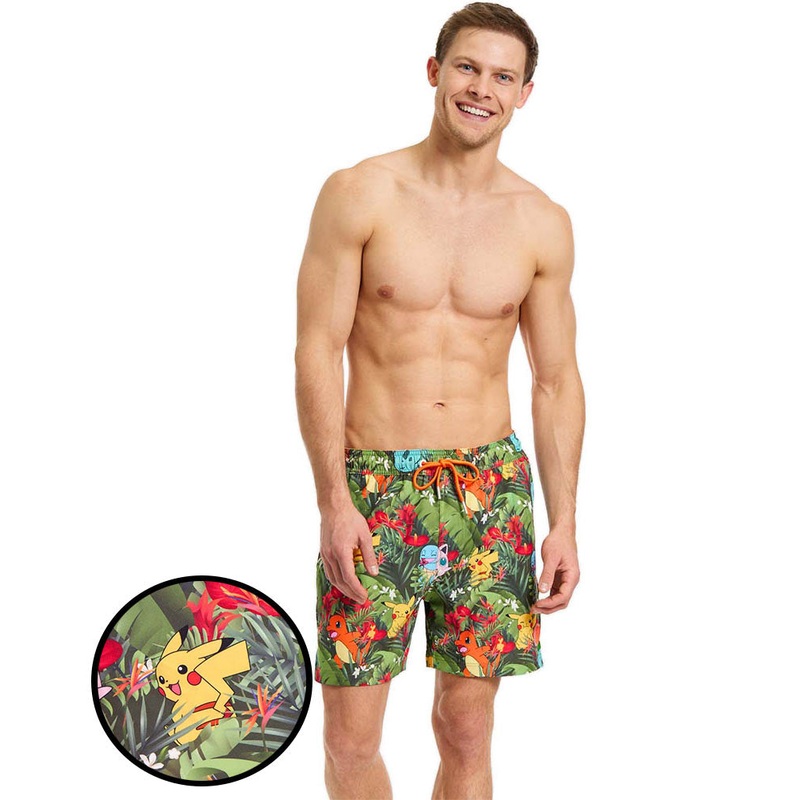 Pokemon Tropical Forest Opposuit Mens Swim Shorts
