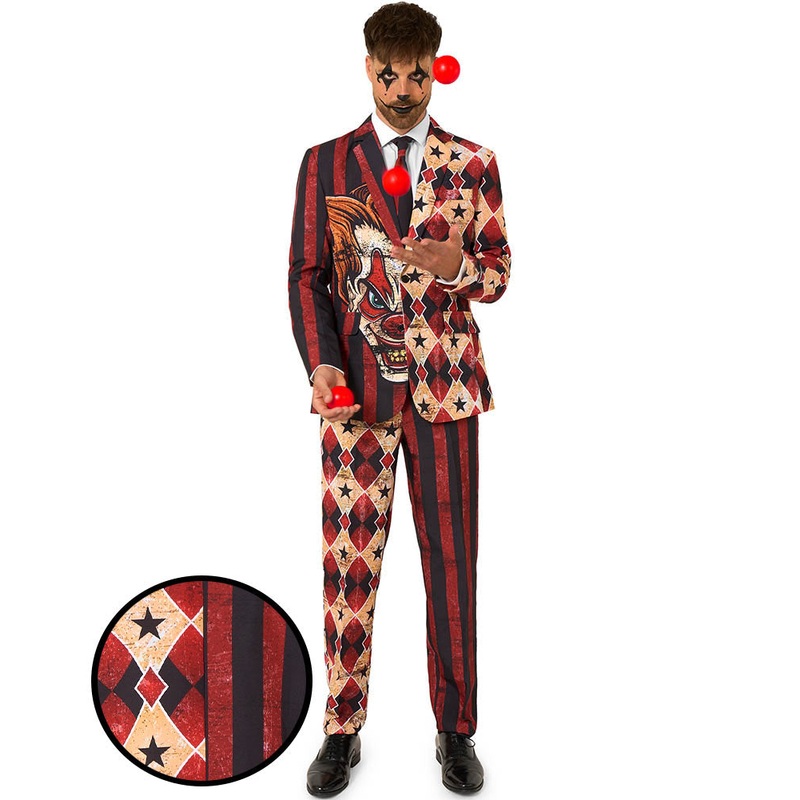 Scary Clown Red Mens Suitmeister