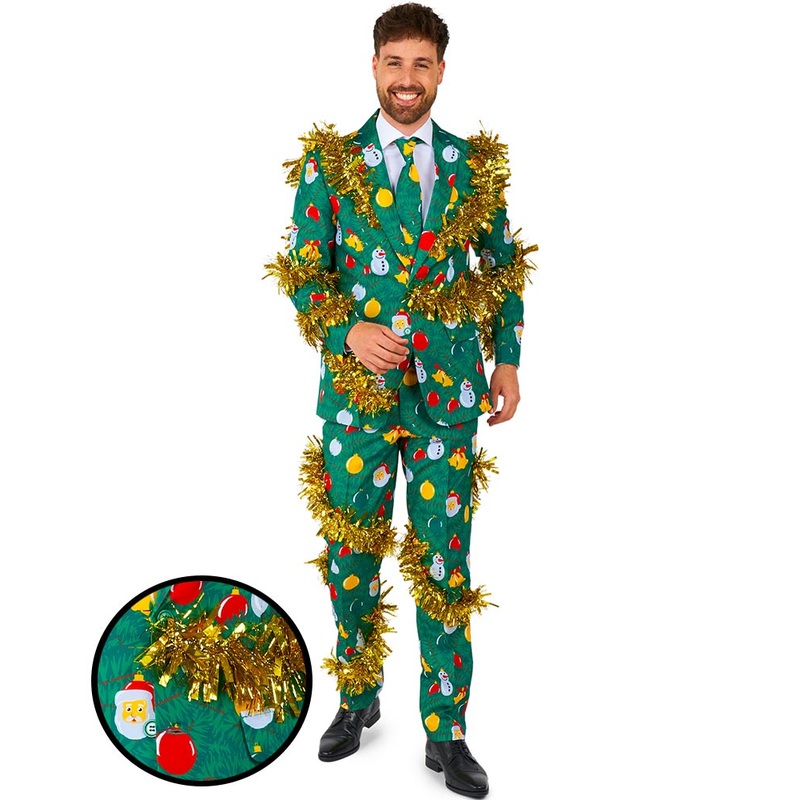 Christmas Deco Green Mens Suitmeister