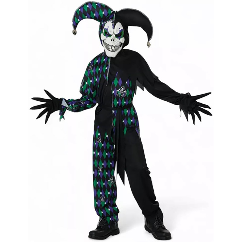 Deadly Jester Kids Halloween Costume