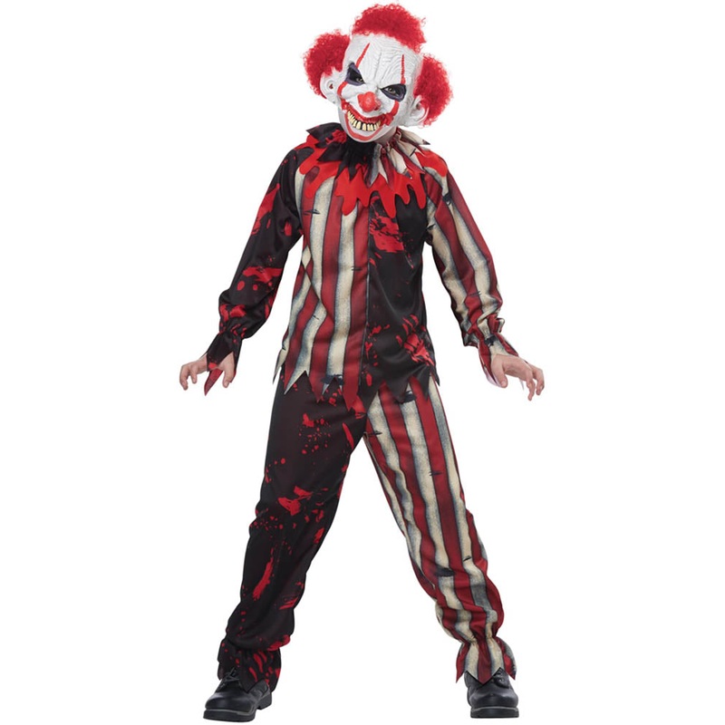 Killer Carnival Clown Boys Halloween Costume