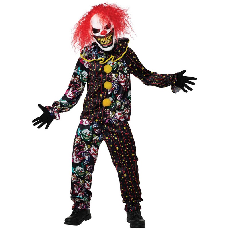 Killer Smile Clown Kids Halloween Costume