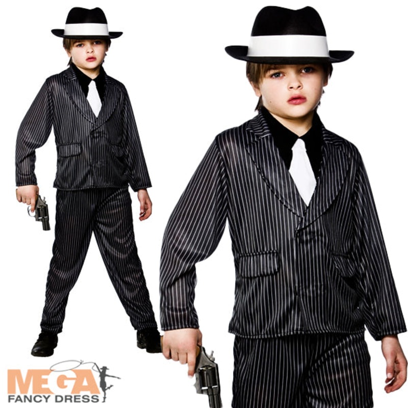 Boys Gangster 1920s Mafia Movie Costume