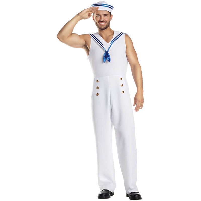 Dashing Sailor Mens Costume|Medium|Large|Extra Large