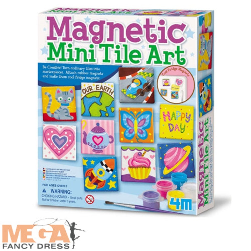 Kids 4M Magnetic Tile Art Kit Educational Arts & Crafts
