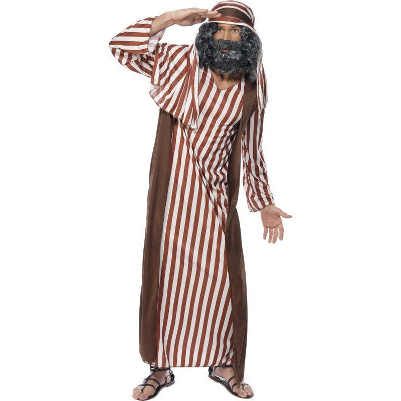 Men's Shepherd Christmas Nativity Fancy Dress Costume