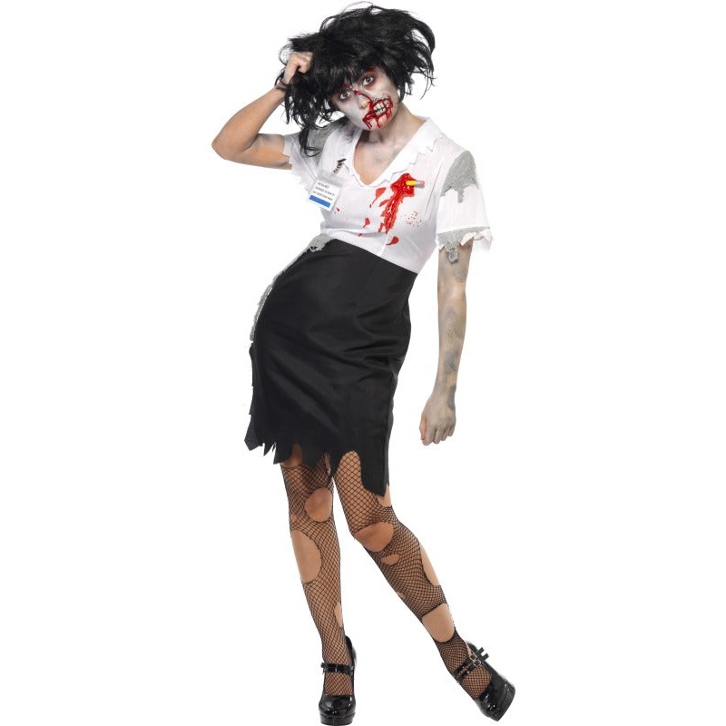 Zombie Office Worker Costume Horror Fancy Dress