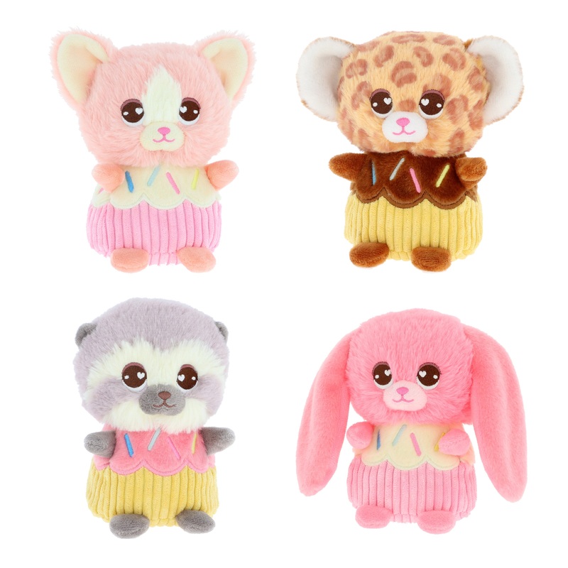 16cm Scented Bakery Cupcake Animal Plush