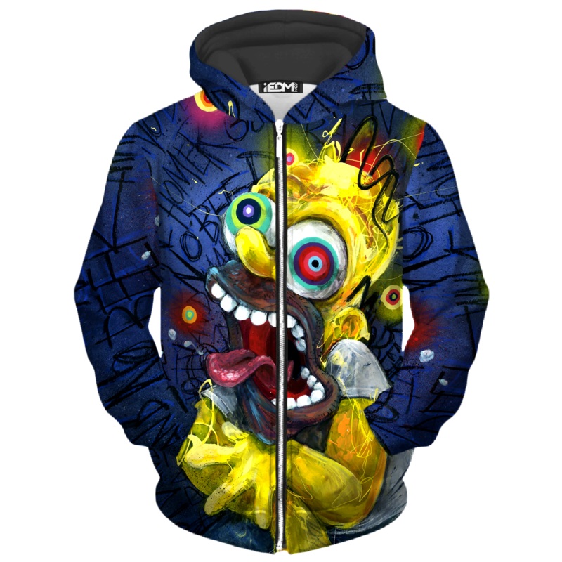 Brainmelt Unisex Zip-Up Hoodie