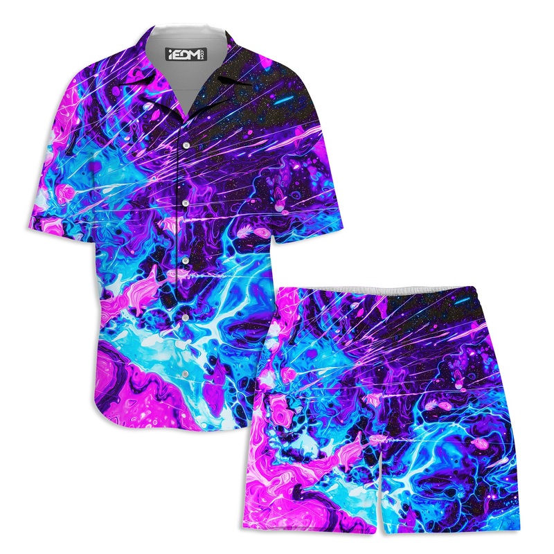 Cosmic Burst  Lounge Shirt and Shorts Combo