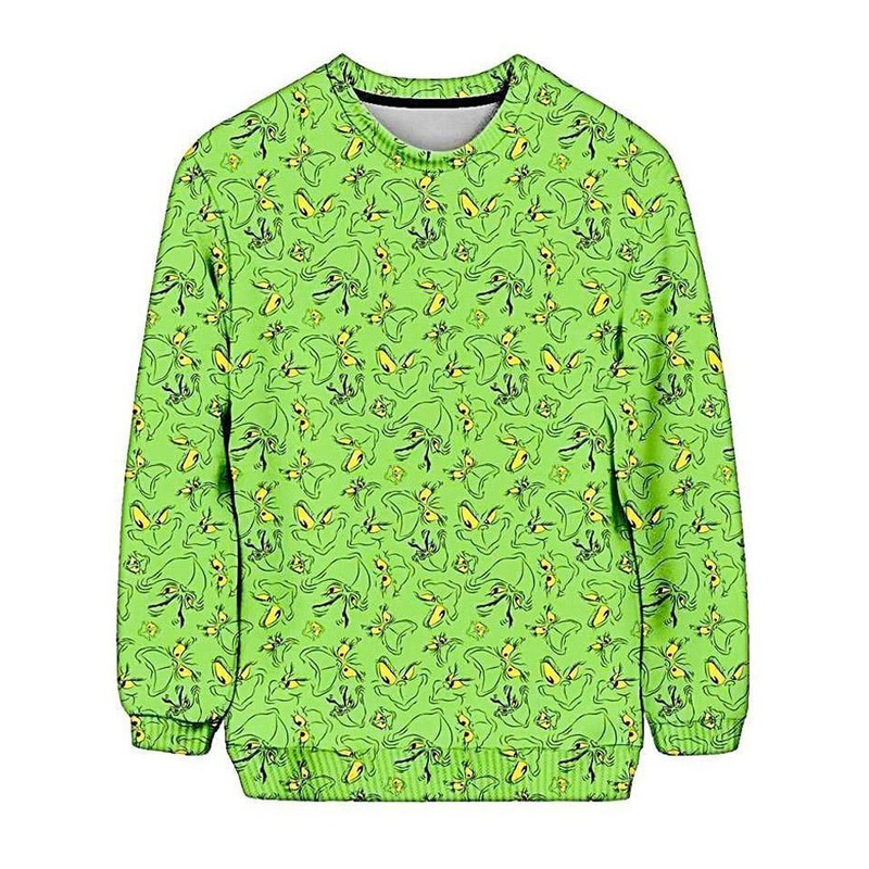 Grinch Ugly Sweatshirt|X-Small|Small|Medium|Large|X-Large|XX-Large|XXX-Large