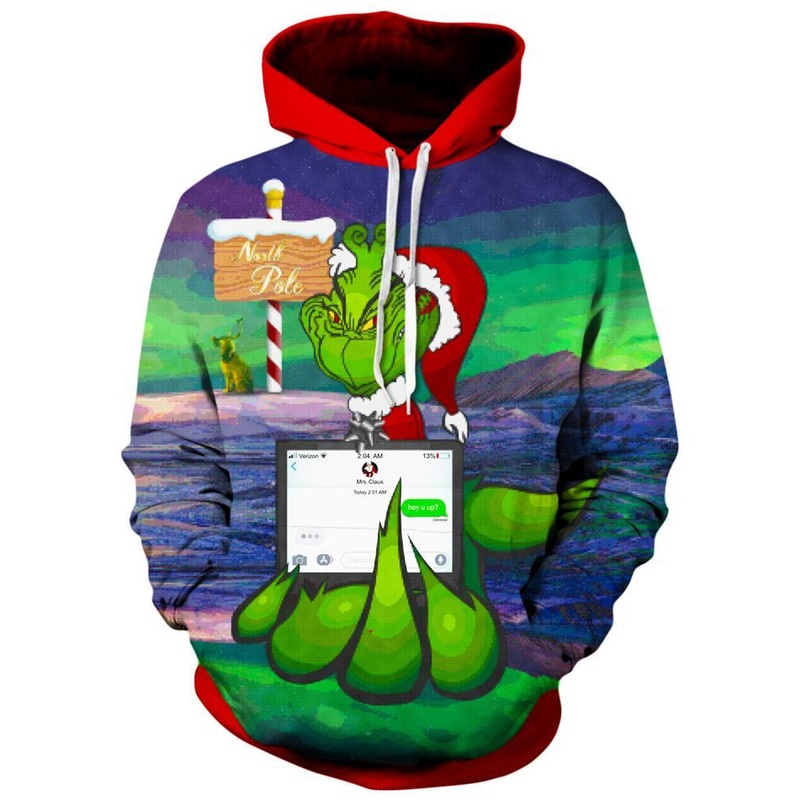 Savage Grinch Unisex Hoodie|X-Small|Small|Medium|Large|X-Large|XX-Large|XXX-Large