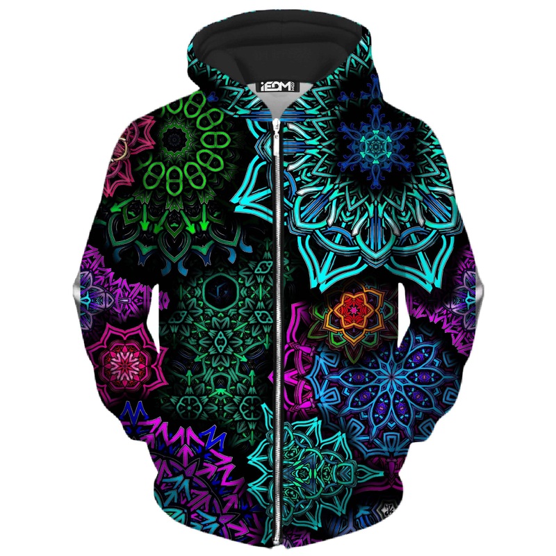 Space Invasion Unisex Zip-Up Hoodie