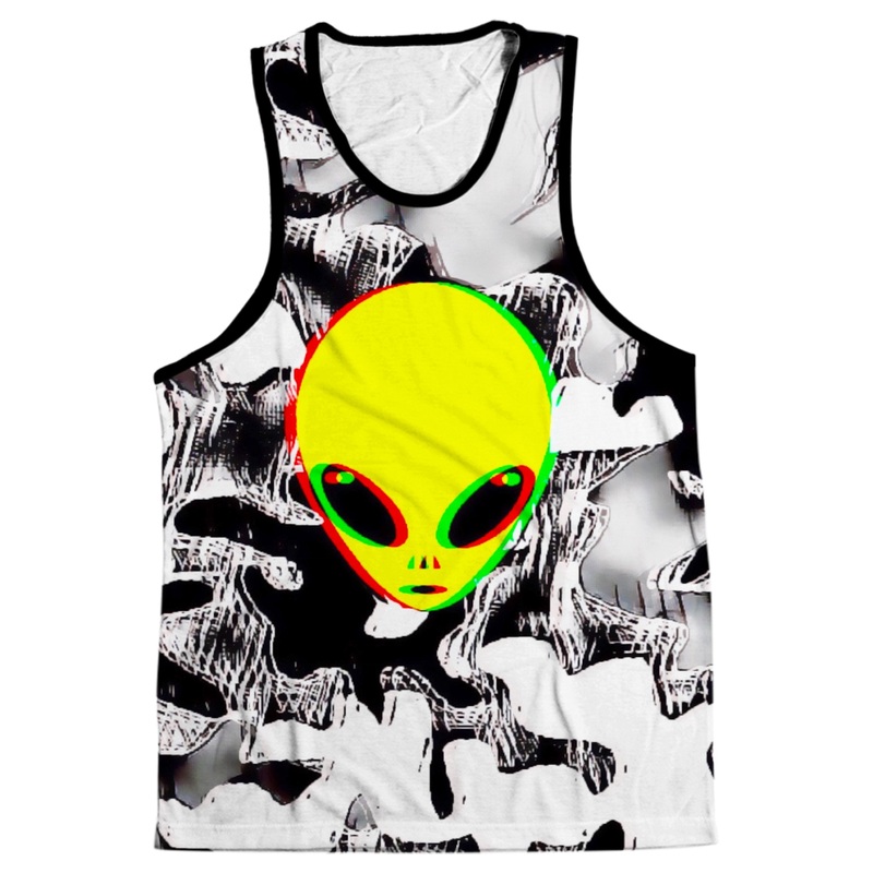 Trippy Alien Men's Tank|Small|Medium|Large|X-Large|2XL|3XL|4XL