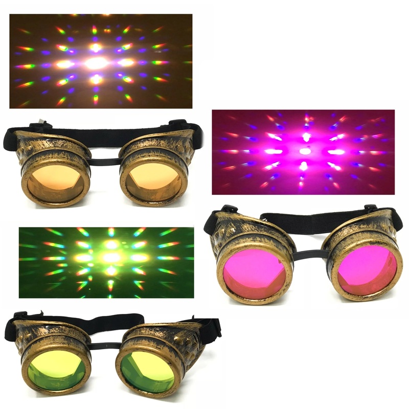 Dystopian Trippy Goggles|Pink|Green|Orange