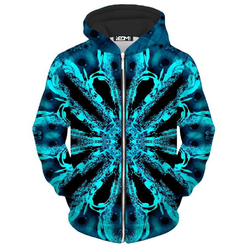 Hidden Eye Unisex Zip-Up Hoodie