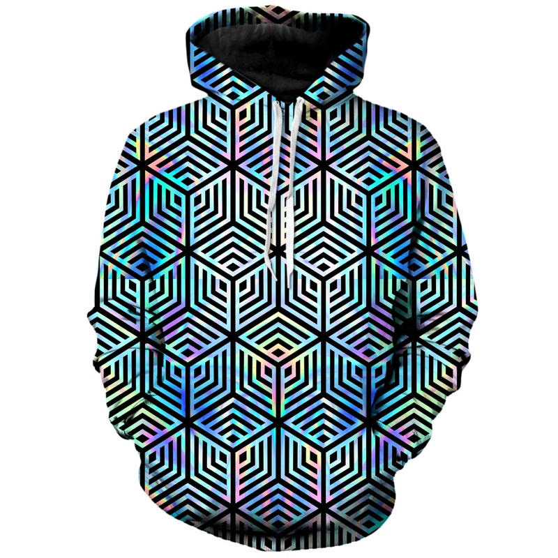 Holographic Hexagon Unisex Hoodie