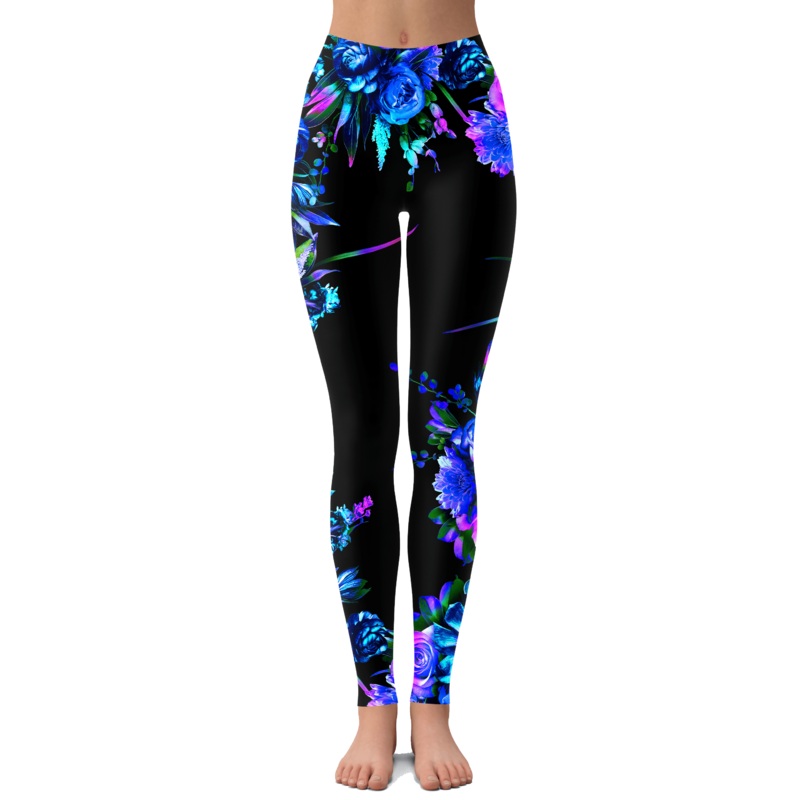 Midnight Garden Leggings|XX-Small|X-Small|Small|Medium|Large|X-Large|XX-Large