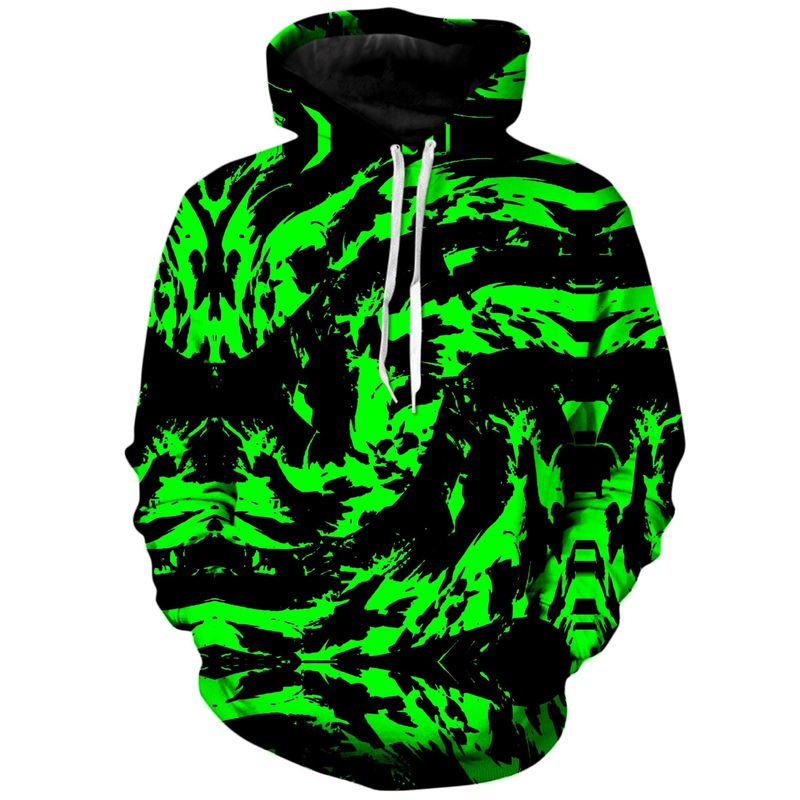 Neon Graffiti Paint Splatter Unisex Hoodie