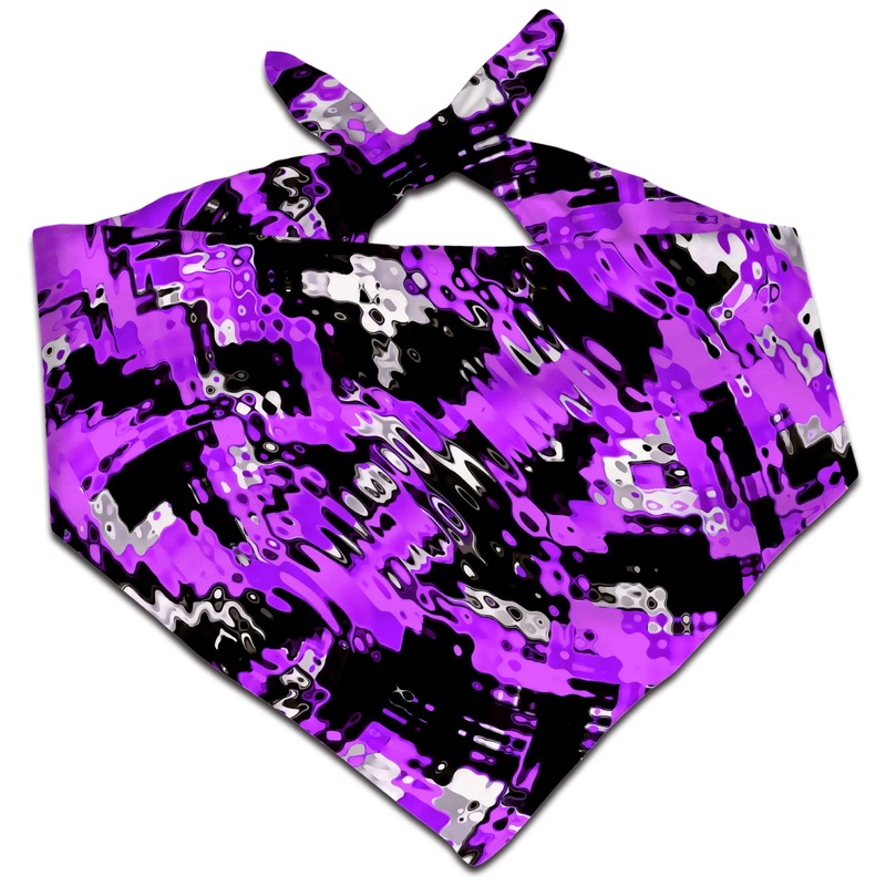 Purple Rave Drip Bandana
