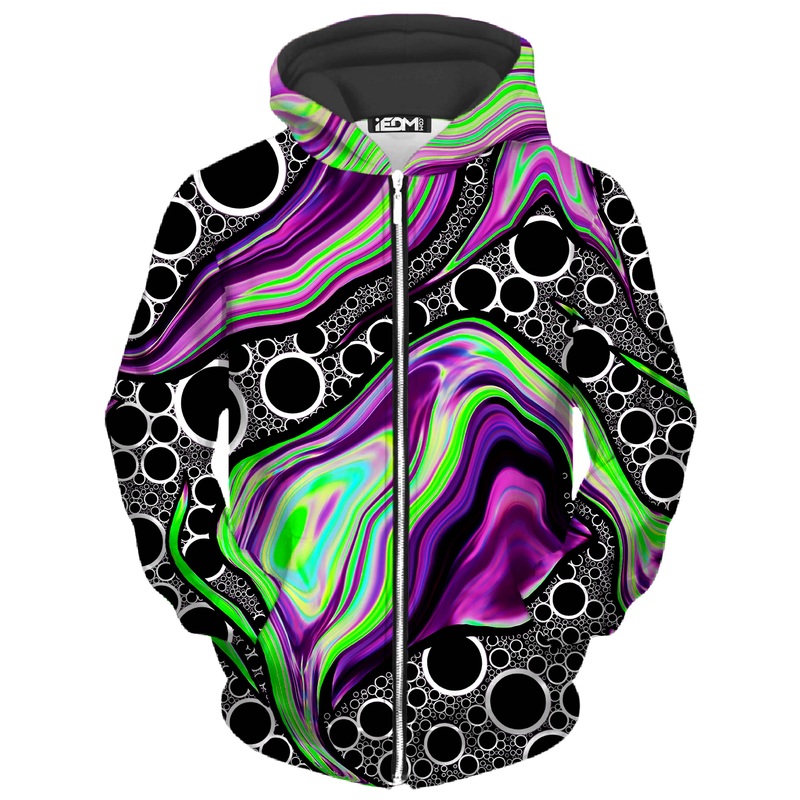 Purple Vision Unisex Zip-Up Hoodie