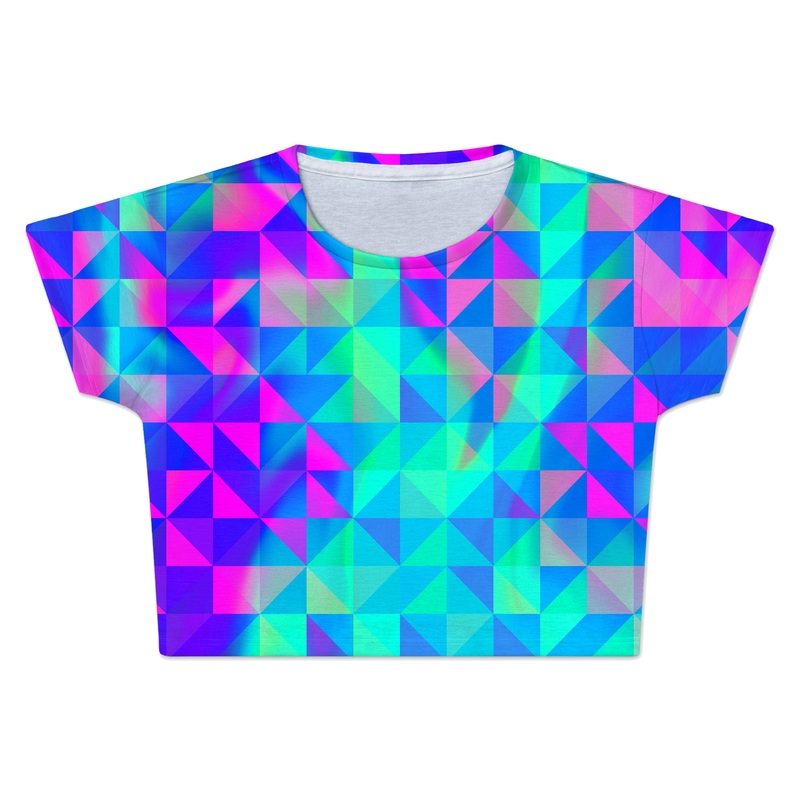 Raspberry Iced Tea Crop Tee|X-Small|Small|Medium|Large|X-Large|XX-Large|XXX-Large