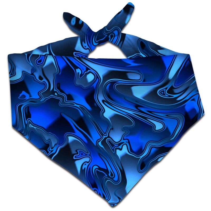 Blue Chromatic Melt Bandana