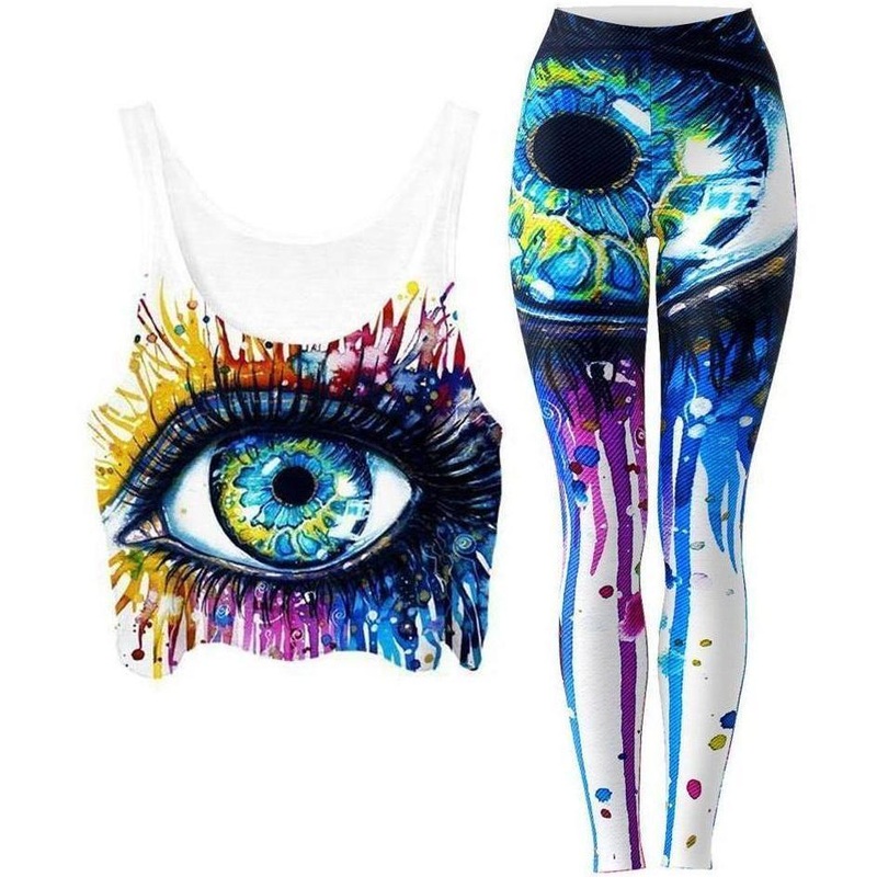 Eyecopi Kopie Crop Top and Leggings Combo