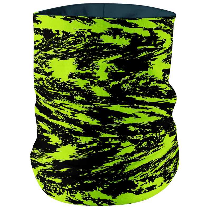 Black Lime Bolt Glitch Bandana Mask