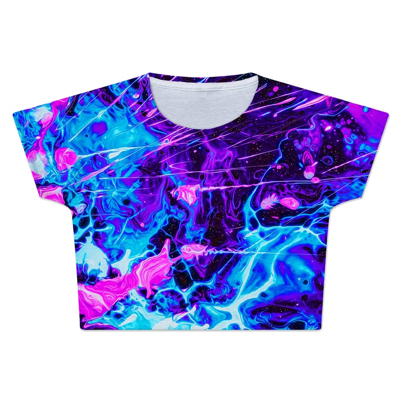 Cosmic Burst Crop Tee|X-Small|Small|Medium|Large|X-Large|XX-Large|XXX-Large