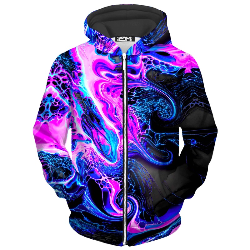 Liquid Ghost Unisex Zip-Up Hoodie