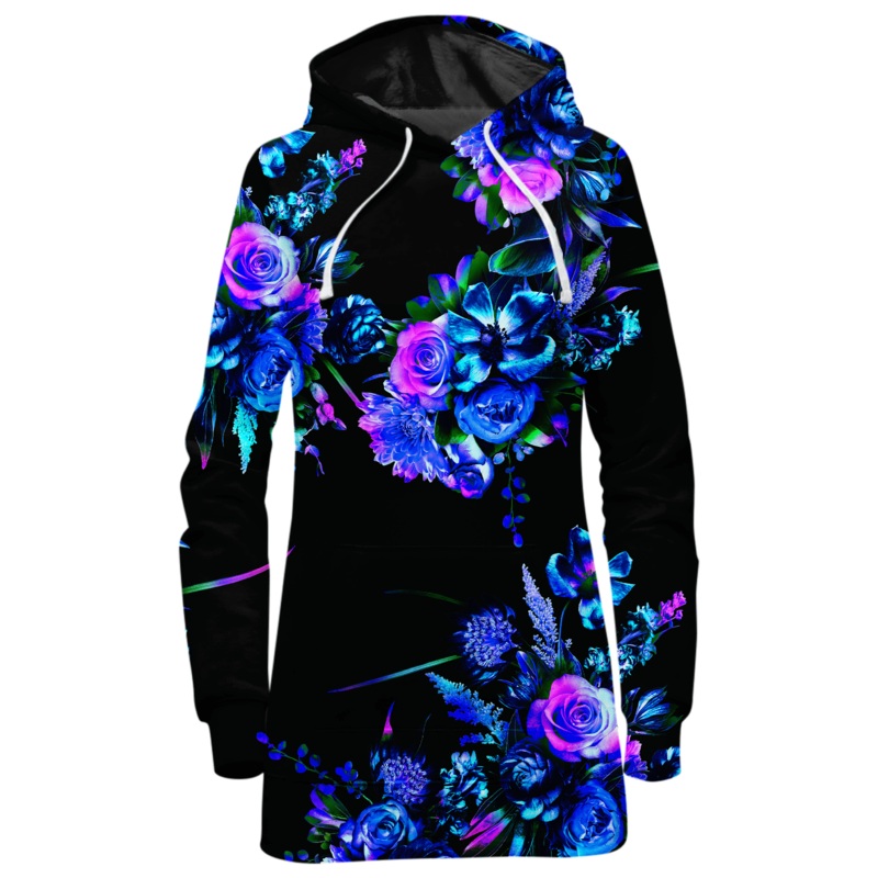 Midnight Garden Hoodie Dress|X-Small|Small|Medium|Large|X-Large|XX-Large|XXX-Large