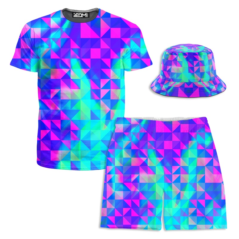 Raspberry Iced Tea T-Shirt and Shorts with Bucket Hat Combo
