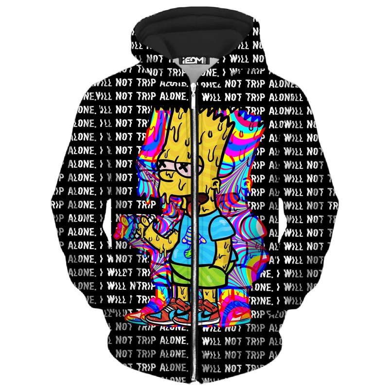 Tripping with Him Unisex Zip-Up Hoodie