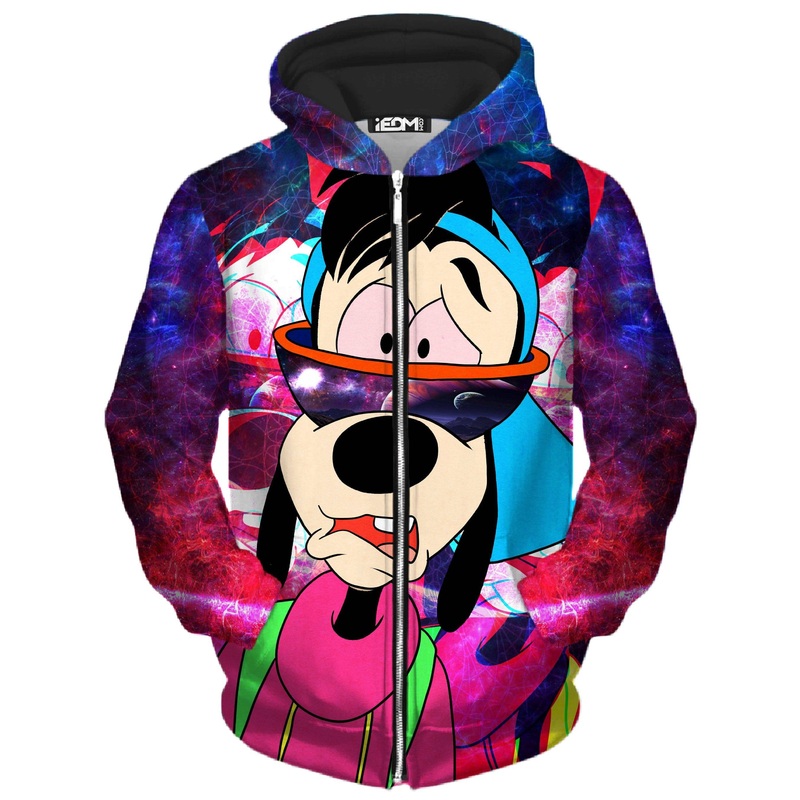 Space Goof Unisex Zip-Up Hoodie