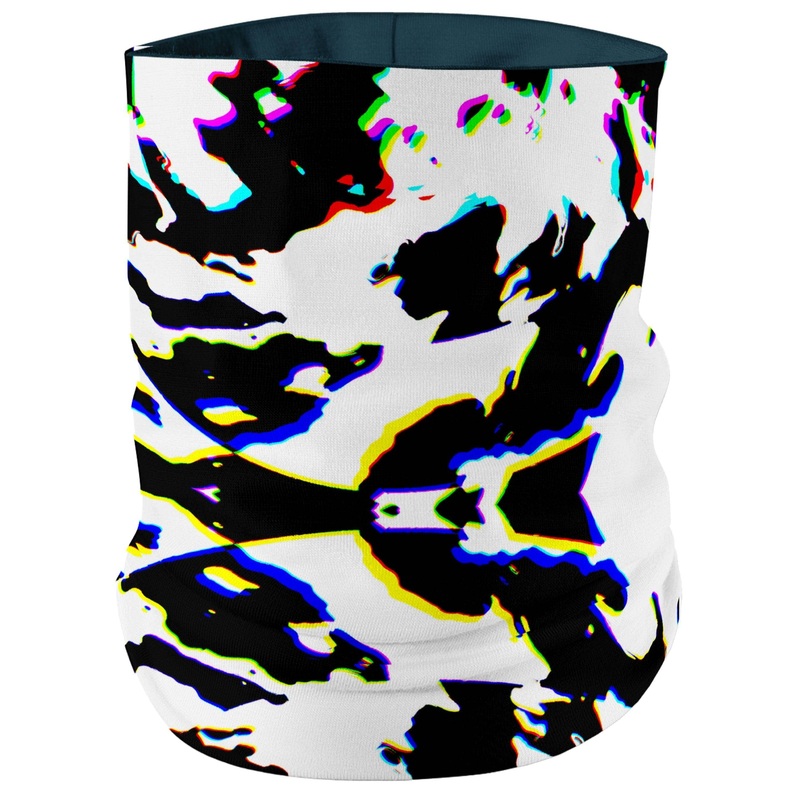 Cow Hide Print Rave Drip Bandana Mask