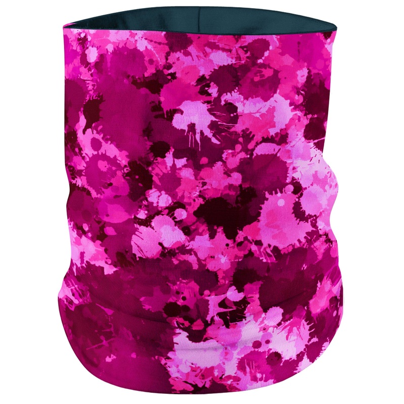 Pink Berry Paint Splatter Bandana Mask