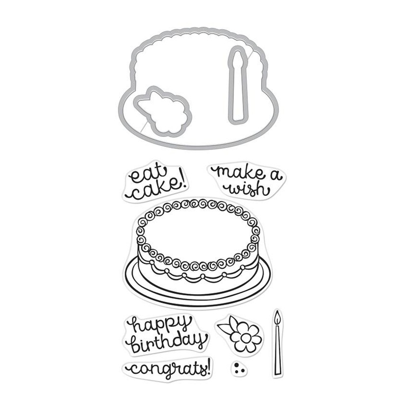 Birthday Cake Stamp & Cut Set
